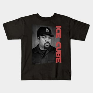 ice cube vintage - monochrome style Kids T-Shirt